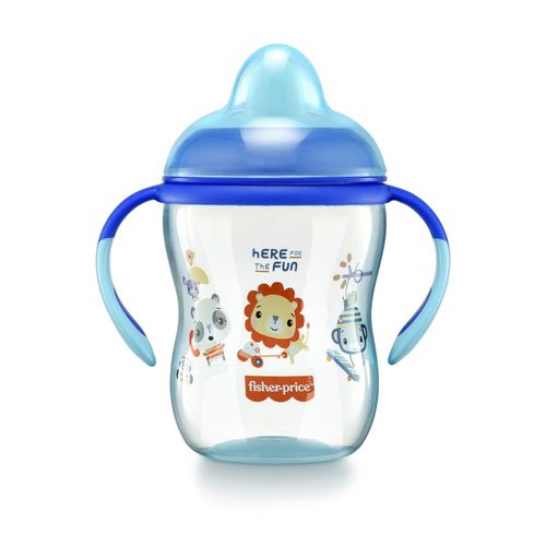 Copo de Treinamento com Bico Semi-rígido First Moments Twinkle 270ml Azul Fisher Price - BB1014OUT [Reembalado]