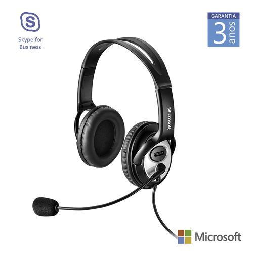 Microsoft Headset LifeChat LX-3000 USB Preto - JUG00013OUT [Reembalado]