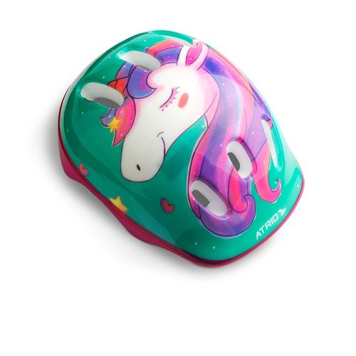 Kit de Proteção Infantil Unicorn Capacete Cotoveleiras Joelheiras e Luva Tam, Único Atrio - ES199OUT [Reembalado]