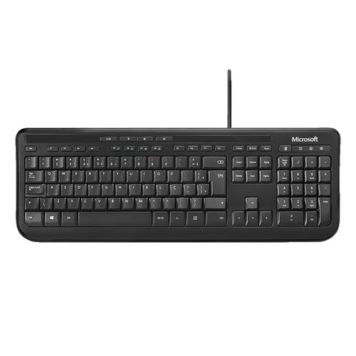 Teclado Multimídia Com Fio 600 USB Preto Microsoft - ANB00005OUT [Reembalado]