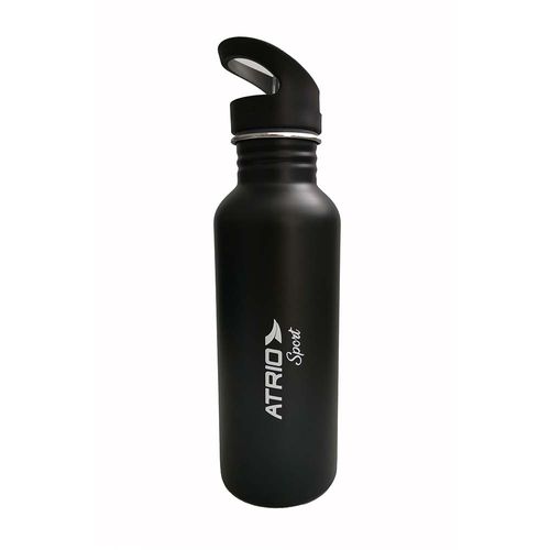 Garrafa Sport de Alumínio Preto 600ml Atrio - ES313OUT [Reembalado]