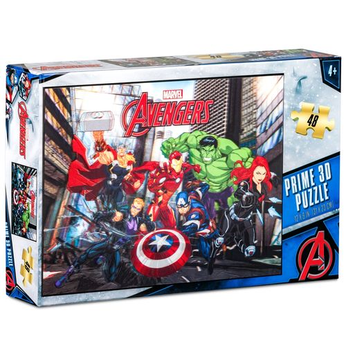 Quebra-Cabeça 3D Vingadores com 48 Peças Multikids - BR1624