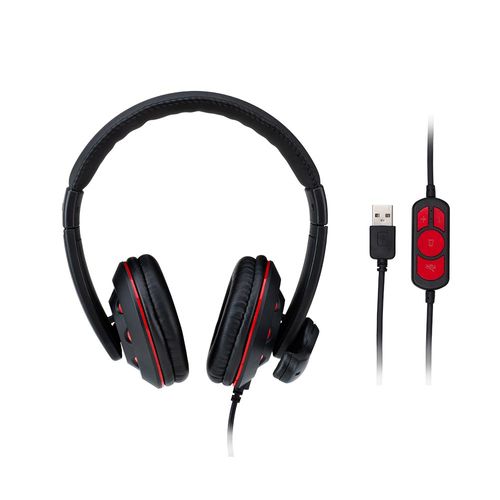 Fone De Ouvido Headset Gamer Usb Preto E Vermelho - PH334OUT [Reembalado]