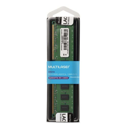 Memoria Multilaser Ddr3 Udimm 4gb 1600 Mhz - MM410OUT [Reembalado]