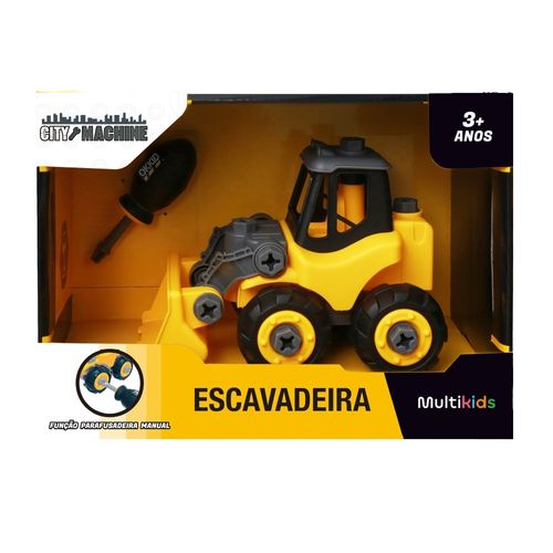 Escavadeira City Machine 29 Peças Multikids - BR1866OUT [Reembalado]