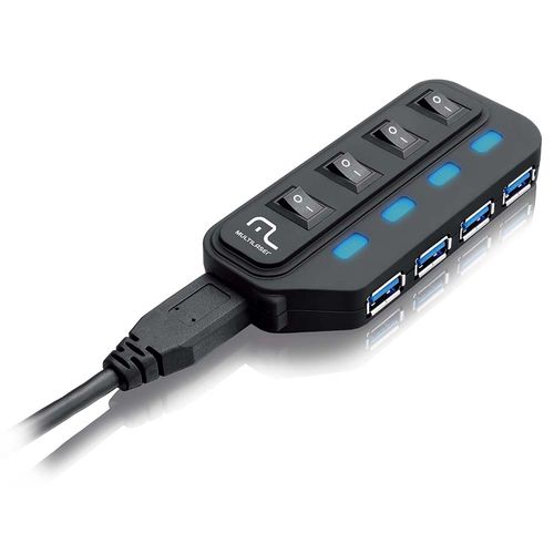 Hub USB 3,0 Super Speed 4 Portas Multi - AC264OUT [Reembalado]