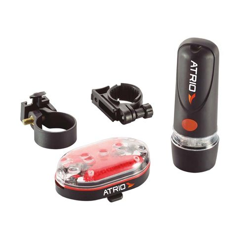 Kit Farol Dianteiro e Traseiro Resistentes à Água para Bike com Suporte Atrio - BI006