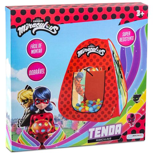 Tenda Dobrável Miraculous Ladybug Multikids - BR1605