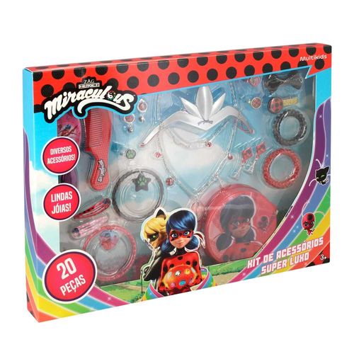 Miraculous Ladybug Kit de Acessórios Super Luxo 20Pcs Multikids - BR1765