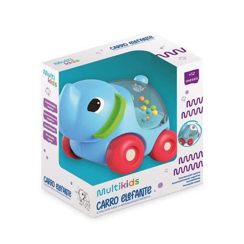 Carro Elefante Primeira Infância Multikids - BR2096
