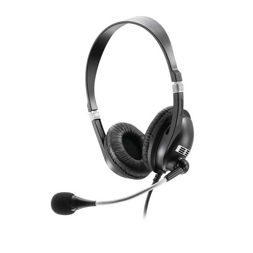 Headset Acoustic Conexão P2 Cabo de 180cm Driver 40mm Potência 50mw Microfone Flexível Preto - PH041