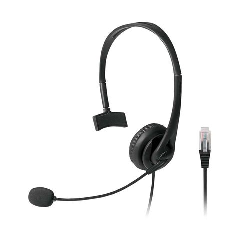 Headset Telemarketing Conexão Rj09 Cabo de 120cm Microfone Flexível Driver 30mm Potência 100mw Preto - PH251