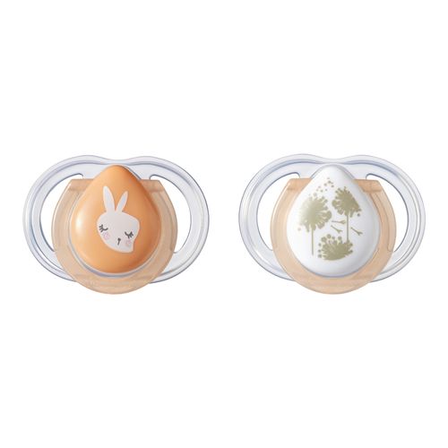 Chupeta Newborn Noite 0-2m 2UN Laranja Tommee Tippee - TT008