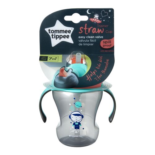 Copo de Treinamento com Canudo Trainer Straw Tommee Tippee 1 Und 80Z/230ML- Prate - TT029
