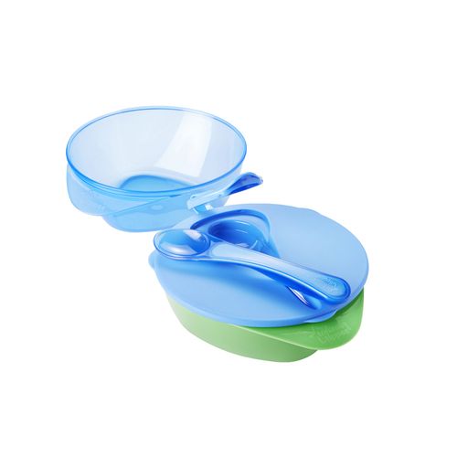 Kit Dois Pratos Fundos On the Go Verde e Azul Tommee Tippee - TT043