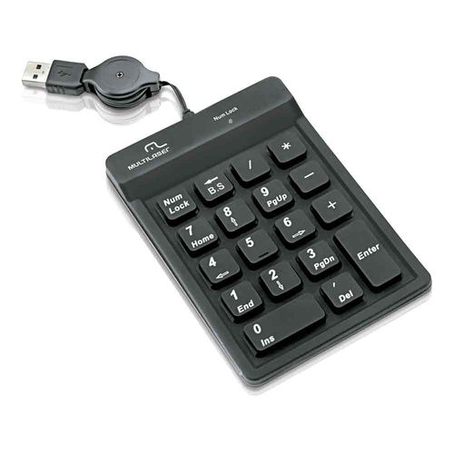 Teclado Numérico Preto Usb Multilaser - TC096