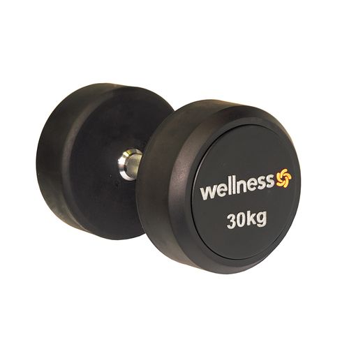 Dumbell Emborrachado Deluxe 30 Kg Wellness - WK125