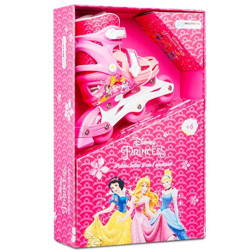 Patins Inline 2 em 1 Tam 31-34 Princesas Disney Multikids - BR1156