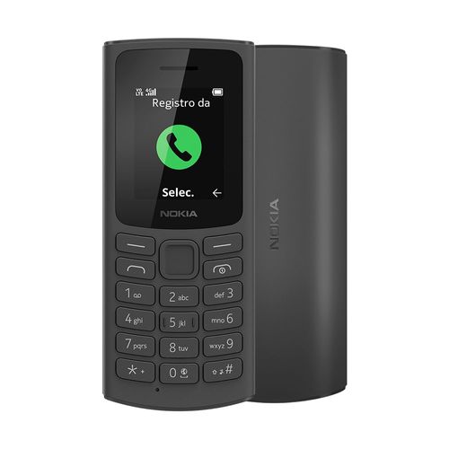 Celular Nokia 105 4G Rádio FM/Lanterna/Jogos/MP3 Preto - NK094