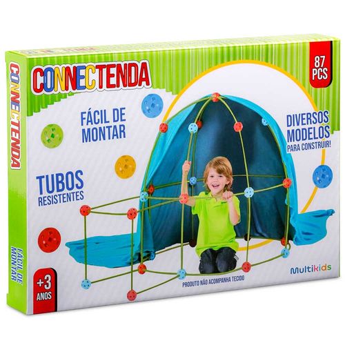 Connectenda Com 87 Peças Construção com Tubos Multikids - BR1553OUT [Reembalado]