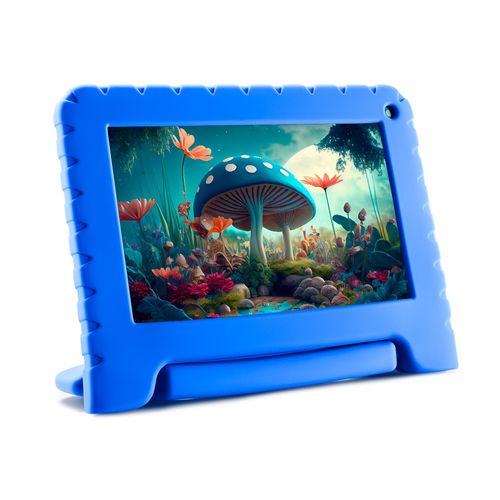 Tablet Kid Pad Azul 64GB + Tela 7 pol + Wi-fi + Android 13 + Quad Core Multi - NB410