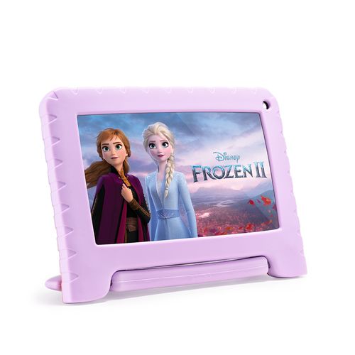 Tablet Multilaser Frozen com Controle Parental 32GB + Tela 7 pol + Case + Wi-fi + Android 11 (Go edition) + Processador Quad Core - Preto - NB370