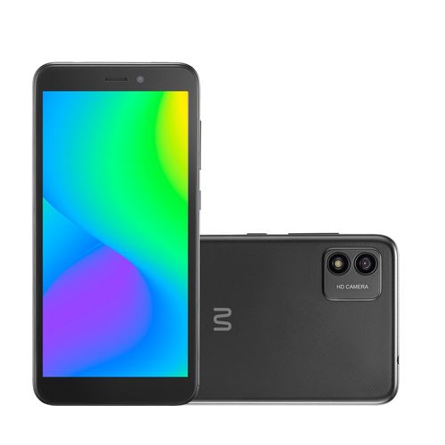 Smartphone Multi F 2 32GB Tela 5.5 pol. Dual Chip 1GB RAM Câmera 5MP + Selfie 5MP Android 11 (Go edition) Quad Core 3G Preto - P9173