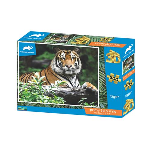 Quebra Cabeça Super 3D Modelo Tigre com 500 Peças Multikids - BR1059