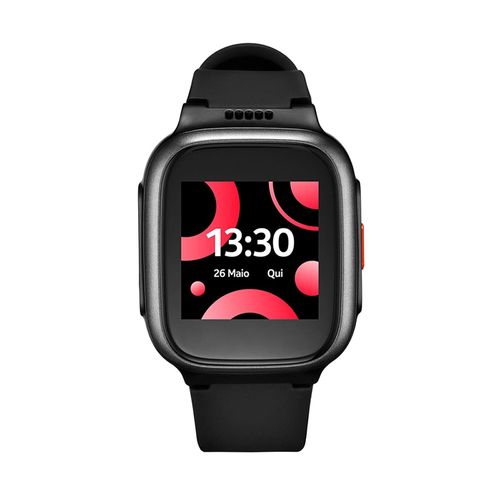 SeniorWatch 4G + Wi-Fi com Chamada por voz + Localização GPS + Monitor cardíaco + Oxímetro + Botão SOS - Preto - P9202OUT [Reembalado]