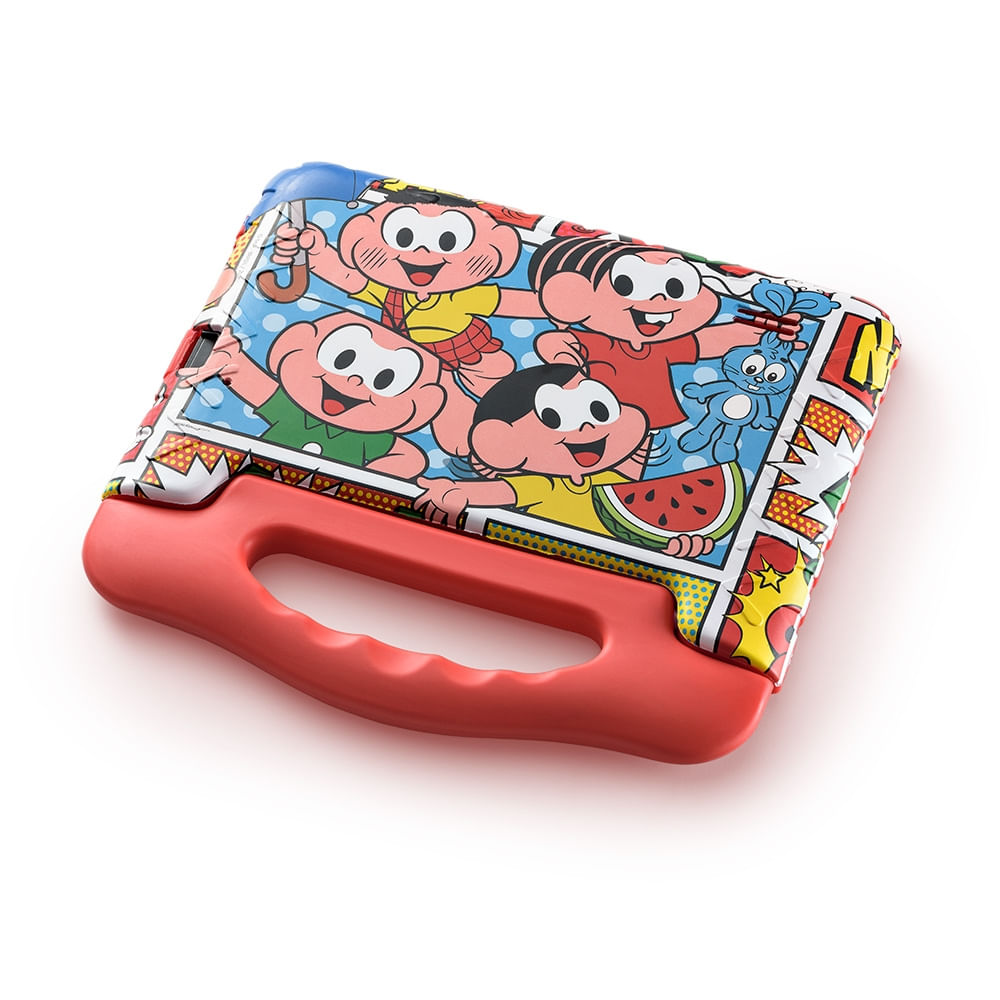 Encontraproduto.com.br - Tablet Infantil Turma da Monica Multi com Controle Parental Wi-fi Tela 7 pol + 4GB RAM + 64GB  - NB415OUT [Reembalado]