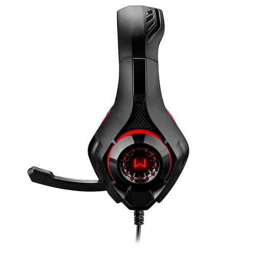 Headset Gamer Warrior Rama P3+USB Stereo Adaptador P2 LED Vermelho - PH219