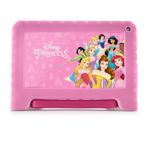 Tablet Infantil Princesas 4GB RAM + 64GB + Tela 7 pol + Case + Wi-fi + Android 13 + Quad Core Multi - NB418OUT [Reembalado]