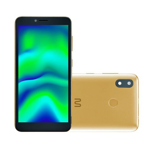 Smartphone Multilaser F Pro 2 4G 32GB Wi-Fi 5.5 pol. Dual Chip 1GB RAM Android 11 Quad Core Dourado - P9153