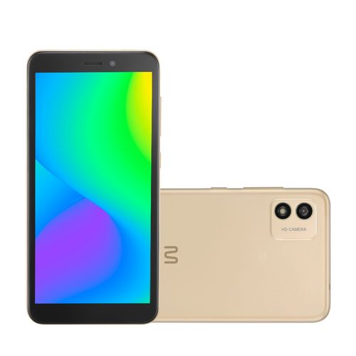 Smartphone Multi F 2 32GB Tela 5.5 pol. Dual Chip 1GB RAM Câmera 5MP + Selfie 5MP Android 11 (Go edition) Quad Core 3G Dourado - P9174OUT [Reembalado]