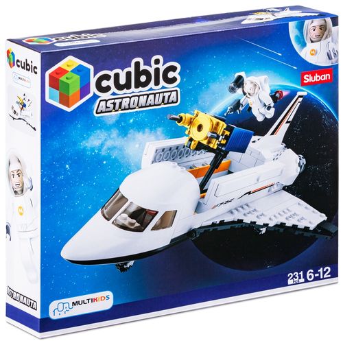 Blocos Cubic Astronautas Ônibus Espacial 231pçs Multikids - BR1034