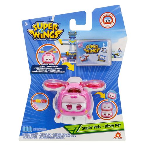 Mini Super Wings Super Pet Dizzy com Luz Multikids - BR1889