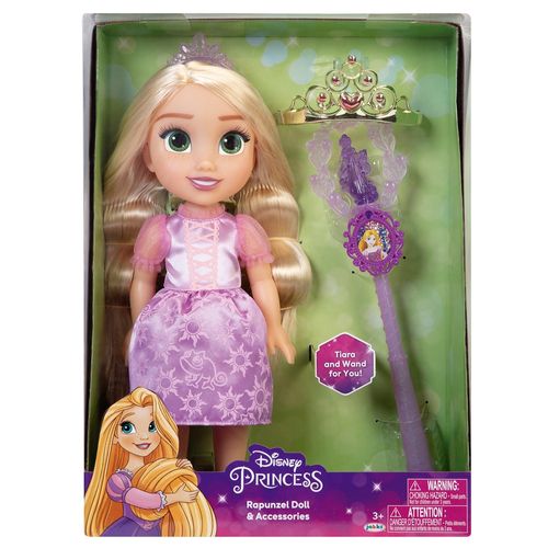 Boneca Princesas da Disney Multikids Rapunzel com varinha e tiara - BR1928