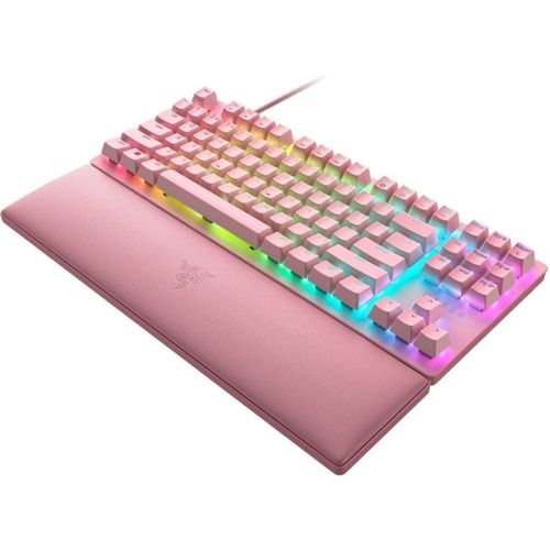 Teclado Razer Huntsman V2 TKL - Óptico (Red Switch) Quartz - RZ0303942100R3U