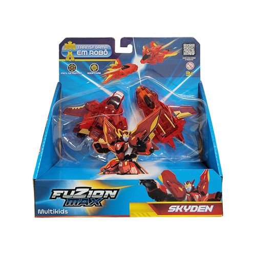 Carro Robô Fuzion Max Skyden Transformável Multikids - BR2242