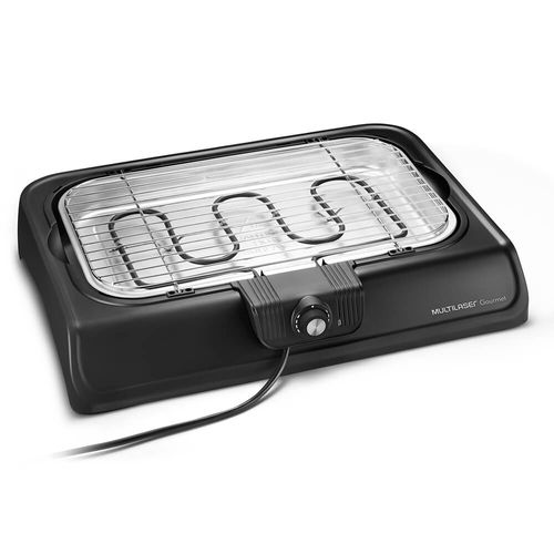 Churrasqueira Elétrica Premium 220v-2000w c/ Controle de Temperatura Preta Multilaser - CE034OUT [Reembalado]