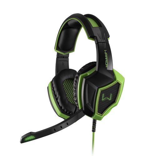 Headset Gamer Warrior Ares USB 7,1 3D Surround Sound Preto/Verde - PH224OUT [Reembalado]