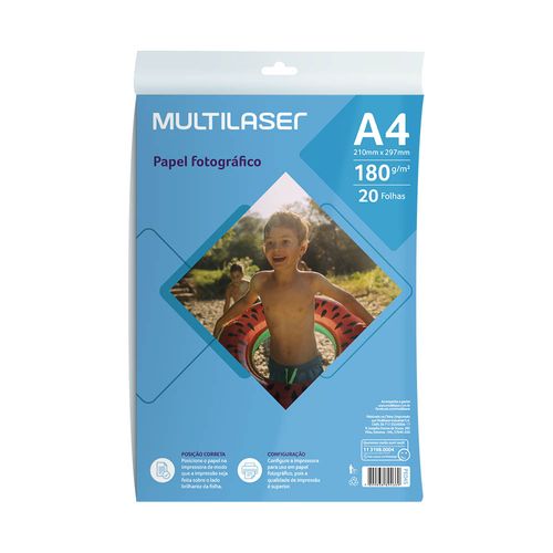 Papel Fotográfico Matte A4 180g 20 Folhas - PE045OUT [Reembalado]