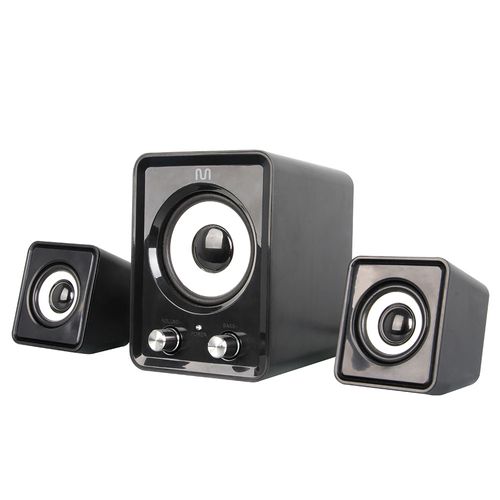 Caixa de Som 2.1 14w RMS USB Conexão P2 Controle de Volume Preto - SP172OUT [Reembalado]