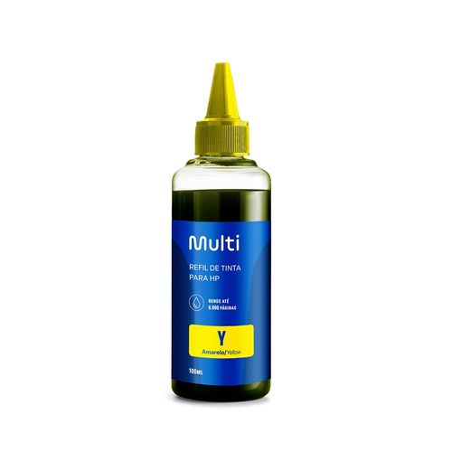 Refil de Tinta Amarelo HP 100ml - RF004OUT [Reembalado]