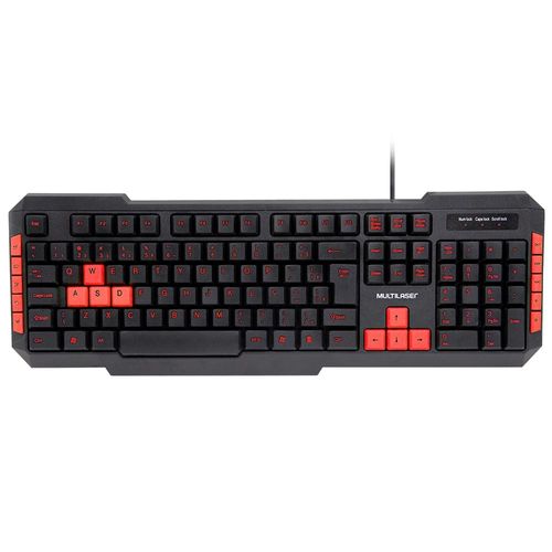 Teclado Gamer Com Hotkeys Multimídia Preto Multi - TC160OUT [Reembalado]