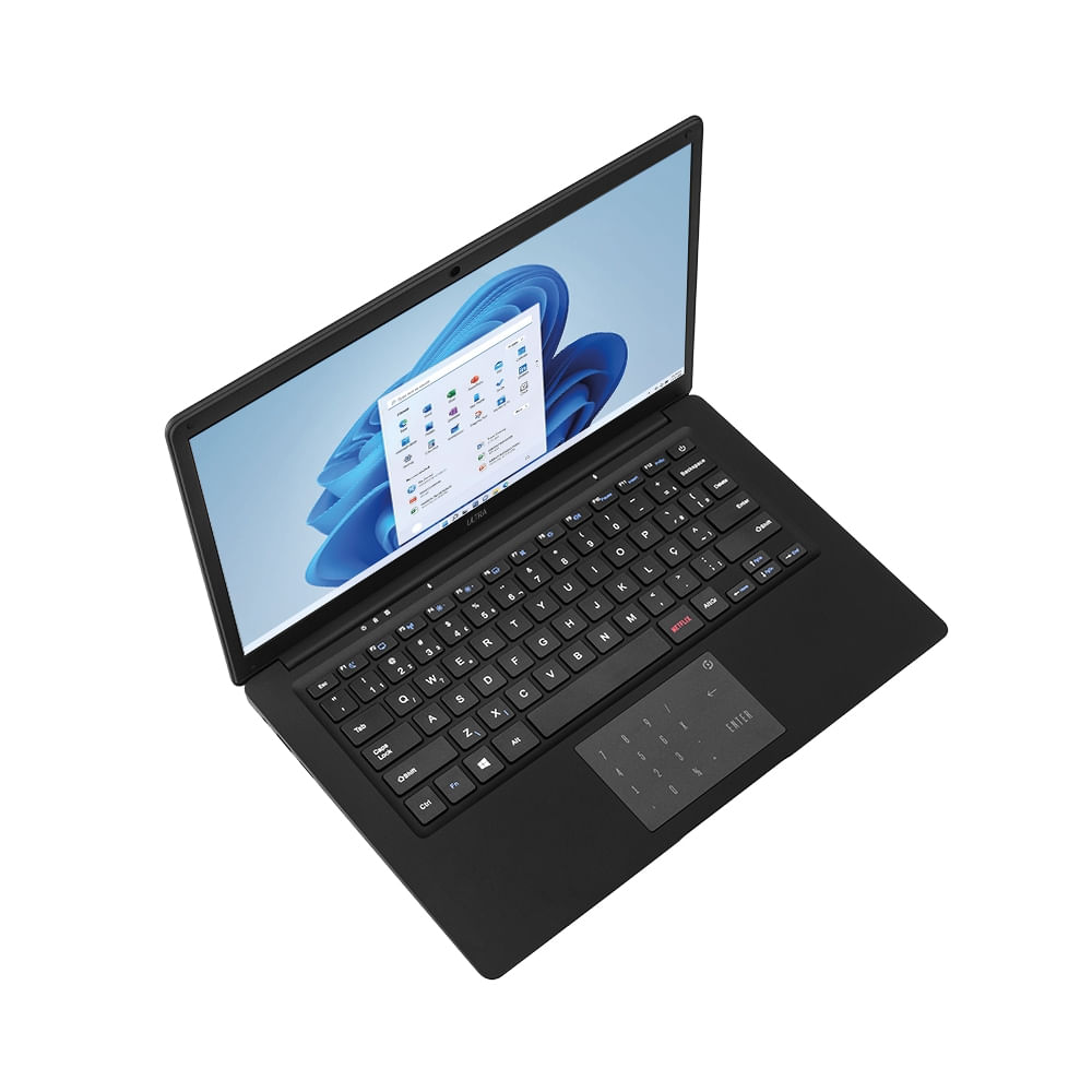 Encontraproduto.com.br - Notebook, Windows 11 Home, Processador Intel Celeron, Memória 128GB 4GB Ram, Tela HD 14,1 Preto Ultra - UB240OUT [Reembalado]