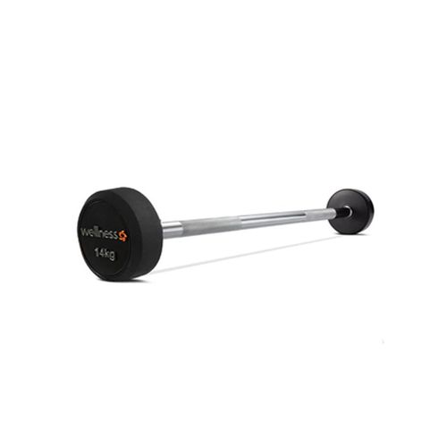 Barra Reta Emborrachada Deluxe 1,20 M De 14 kg Wellness - WK145