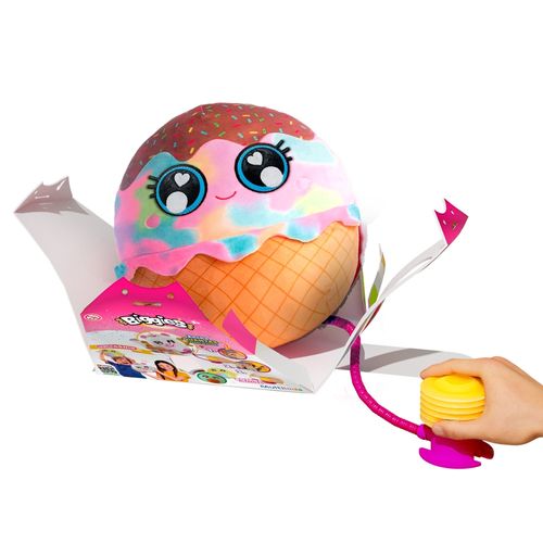Pelúcia Biggies Ice Cream 22cm Inflat para Revelar Multikids - BR2206