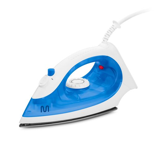 Ferro de Passar Seco e a Vapor Azul Base Antiaderente 127v Multi - HO452