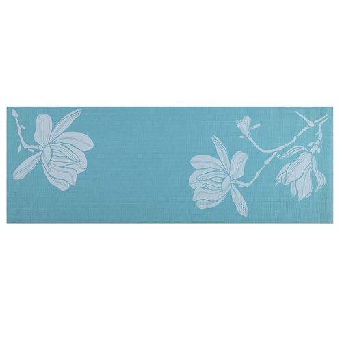 Tapete De Yoga Premium Com Estampa Flores Azul Atrio - ES218